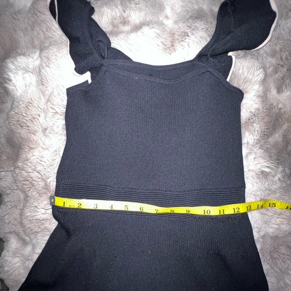 Sandro Paris Black and Cream Knit Dress, 38 - Picture 15 of 16